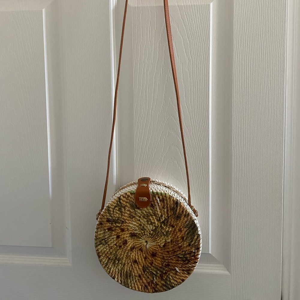 Woven Cross Body Purse
